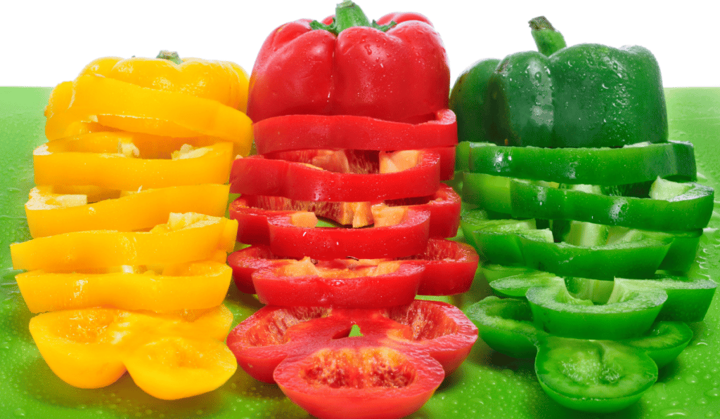 Unless you're working with small peppers, you'll want to cut them into rings or slices before breading.