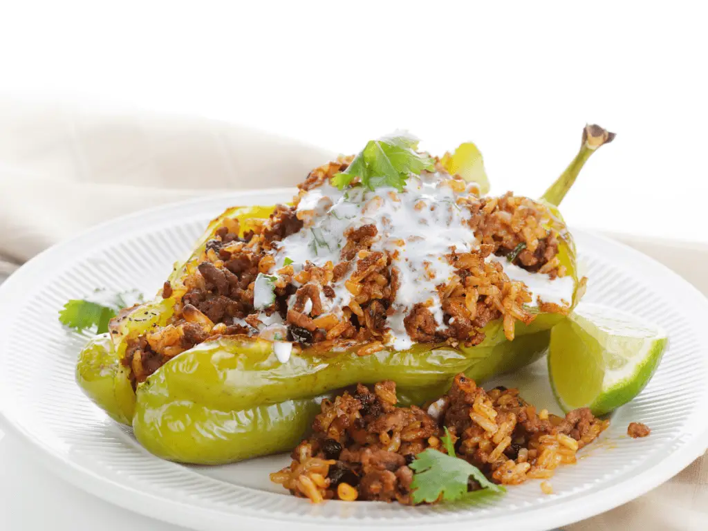 Their thick skin makes poblano peppers perfect for stuffing.