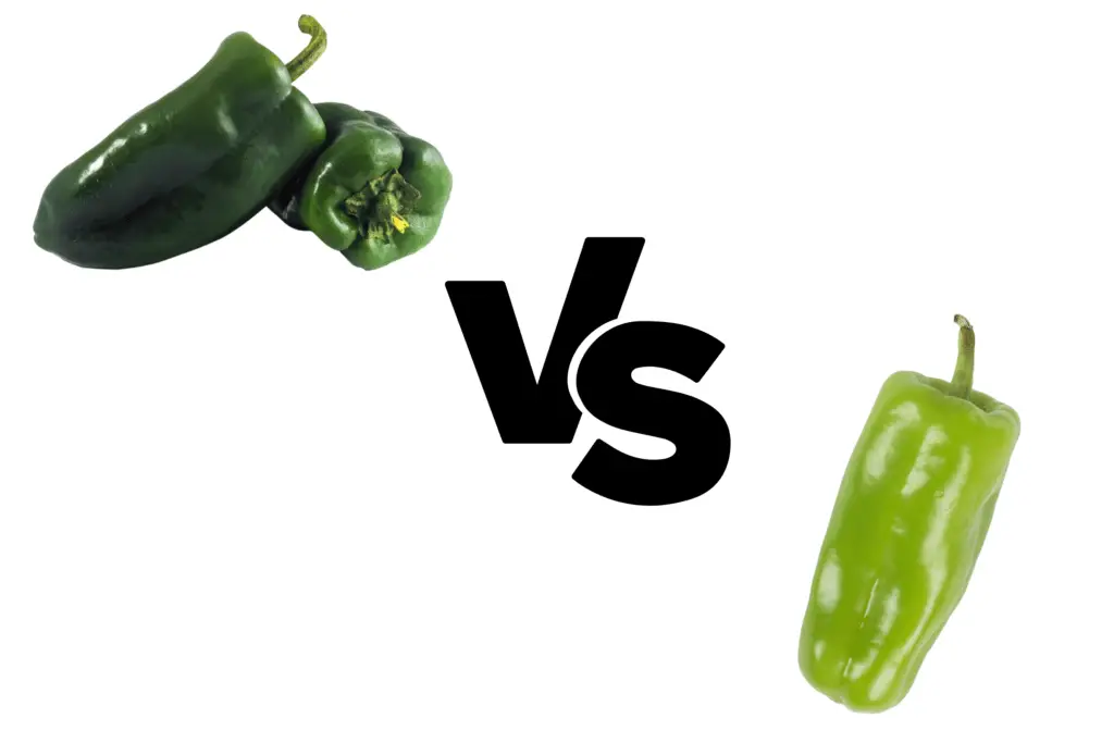 Poblano peppers vs Anaheim peppers (based on heat, flavor, size, shape, nutrition, and substitutions).