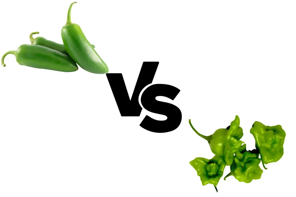 Jalapeños vs Carolina Reaper peppers (based on heat, flavor, size, shape, nutrition, and substitutions).